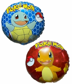 GLOBO METALIZADO 9" SQUIRTLE / CHARMANDER