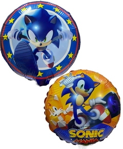 GLOBO METALIZADO 9" SONIC DOBLE