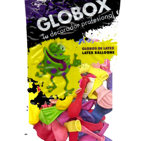 GLOBOX PERLADO SURTIDO 5" (50 UNIDADES)