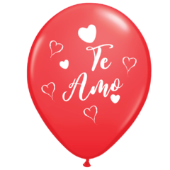 GLOBO TE AMO ROJO X 50 UNIDADES