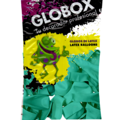 GLOBOX PERLADO 12 " TURQUESA (SOBRE X 50) - comprar online