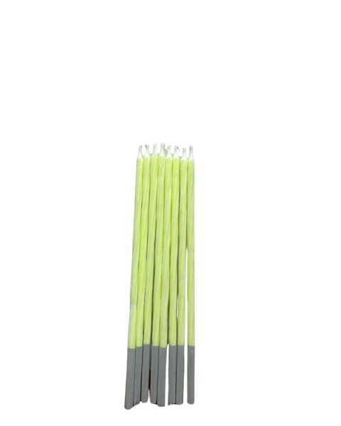 VELAS LISAS AMARILLO PASTEL X 10 UN