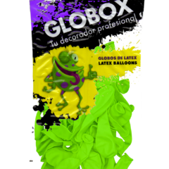 GLOBOX PERLADO 9" X 25 UNIDADES VERDE MANZANA - comprar online