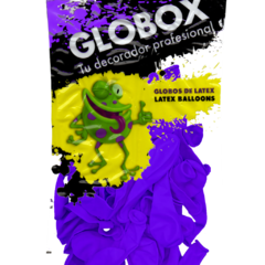 GLOBOX PERLADO 9" X 25 UNIDADES VIOLETA