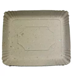 BANDEJA CARTON GRIS RECT. Nº 5 X 100 UNID. 27x21,5cm