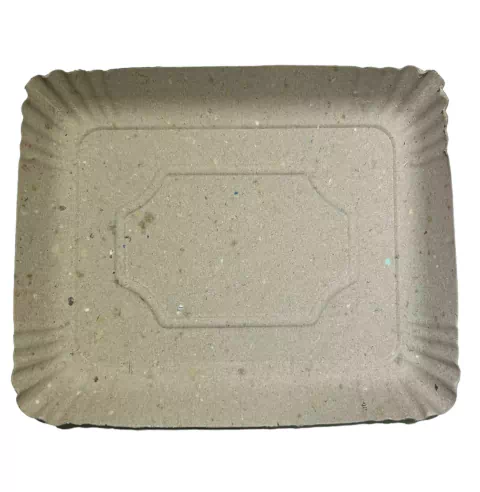 BANDEJA CARTON GRIS RECT. Nº 2 X 100 UNID. 19x15,5cm