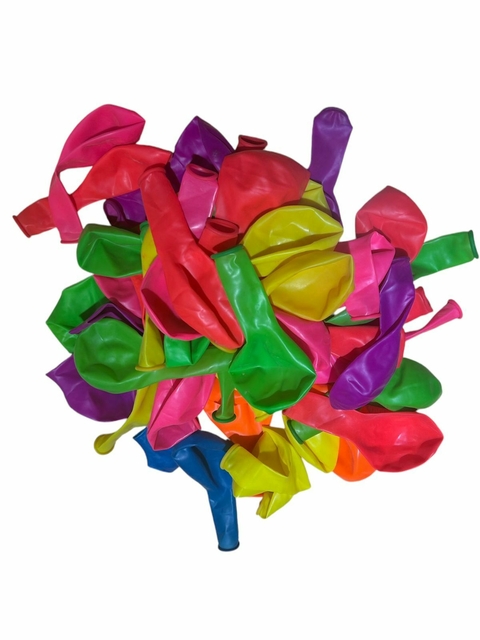 GLOBOS BALLOONS FLUO 12" X 50 UN. SURTIDO