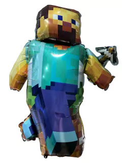 GLOBO METALIZADO 24" MINECRAFT