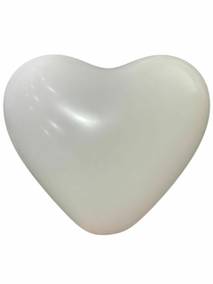 GLOBOX CORAZON 12" BLANCO X 25 UNIDADES - comprar online