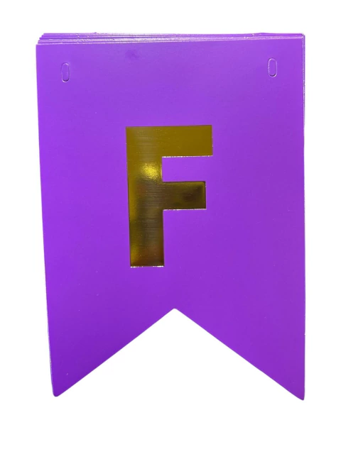 BANDERIN FELIZ CUMPLEAÑOS VIOLETA - comprar online