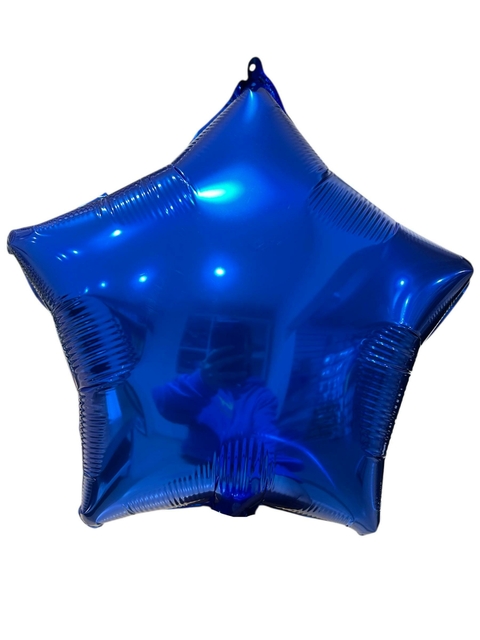 GLOBO METALIZADO 18 ESTRELLA AZUL - comprar online