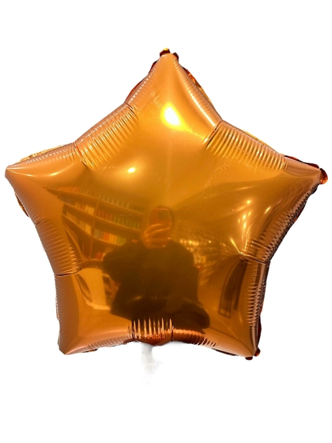 GLOBO METALIZADO 18 ESTRELLA NARANJA - comprar online