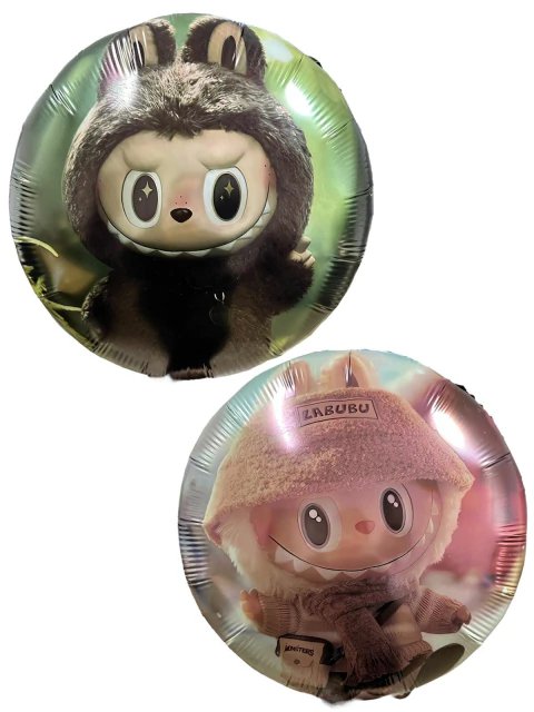 GLOBO METALIZADO 18" LABUBU DOBLE