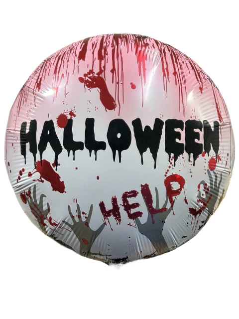 GLOBO METALIZADO 18" HALLOWEEN HELP