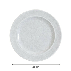 Plato Playo De Melamina Luxor Light 28 Cm - comprar online