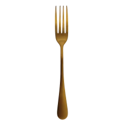 Set x 6 Tenedores De Mesa Lisboa Dorado Mate 20 Cm