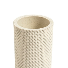 Vaso Porta Cepillo Resina Cairel Crudo 11Cm - comprar online