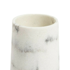 Vaso Porta Cepillo Mármol Blanco - comprar online