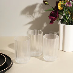 Set x 6 Vasos Vidrio Rayas 380 cc en internet