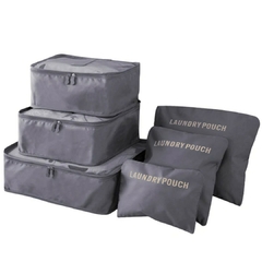 Set x 6 Organizadores Bolso de Viaje Nylon