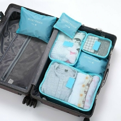 Set x 6 Organizadores Bolso de Viaje Nylon - Vienna Hogar