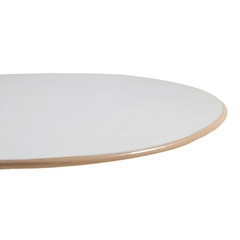 Plato Monastir Blanco Borde Natural 27 Cm - Vienna Hogar