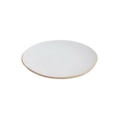 Plato Postre Monastir Blanco Borde Natural 20 Cm en internet