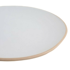 Plato Postre Monastir Blanco Borde Natural 20 Cm - Vienna Hogar