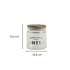 Frasco Redondo Vidrio Y Acacia Special 800 Ml - comprar online
