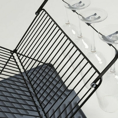 Secaplatos Plegable De Acero Negro Con Bandeja De Plastico Gris - Vienna Hogar