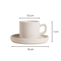 Taza Y Plato Net Crema 184 Ml - comprar online