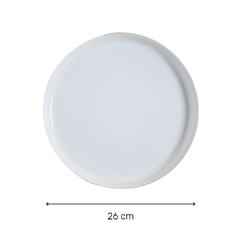 Plato Playo Toscana Blanco Base Beige 26 Cm - comprar online