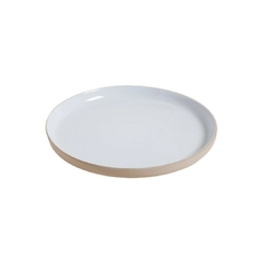 Plato Playo Toscana Blanco Base Beige 26 Cm en internet
