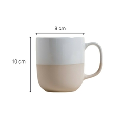 Mug Toscana Blanco Base Beige 420 Ml - comprar online