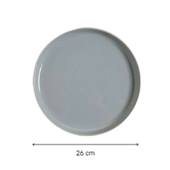 Plato Playo Toscana Gris Base Beige 26 Cm - comprar online