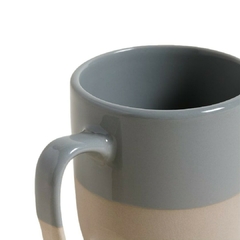 Mug Toscana Gris Base Beige 420 Ml - Vienna Hogar