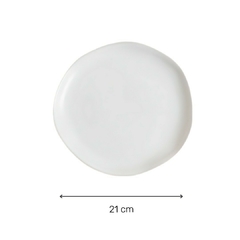Plato De Postre Gabes Cream 21 Cm - comprar online