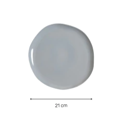 Plato De Postre Gabes Grey 21 Cm - comprar online