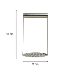 Pisapapas Acero Inoxidable 18x8x11 Cm - comprar online
