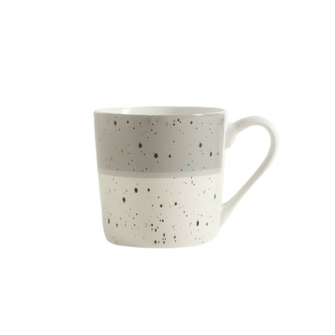 Taza Mug De Porcelana Terrazo Grey And Cream 410 Ml