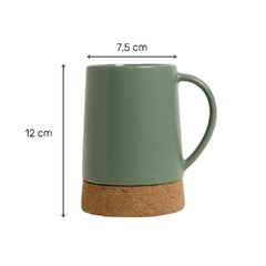 Taza Mug Net Green Base De Corcho 410 Ml - comprar online