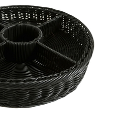 Copetinera De PP Trenzado Negro 33,5 Cm en internet