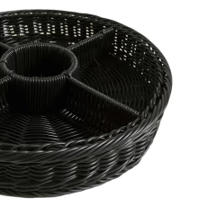 Copetinera De PP Trenzado Negro 33,5 Cm en internet