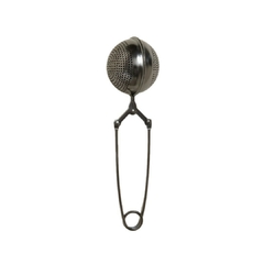 Infusor De Te Pinza De Acero Negro Brillante Luna 16 x 4,5 Cm - comprar online