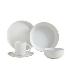 Plato Playo Chenini Blanco Borde Natural 26 Cm - tienda online