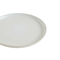 Plato De Postre Chenini Blanco Borde Natural 20 Cm en internet