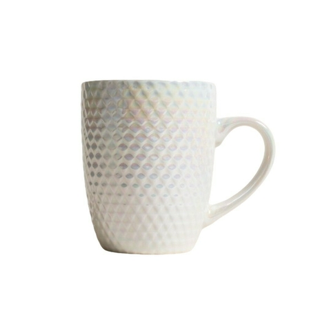 Mug De Porcelana Diamantes Pearl 360 Ml - comprar online