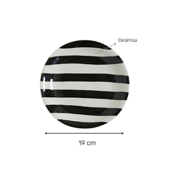 Plato De Postre California Black 19Cm - Vienna Hogar