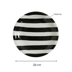 Plato Playo California Black 26Cm - Vienna Hogar