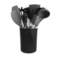 Utensilios de Silicona Gris Kit x12 Piezas en internet